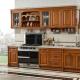 Custom Kitchen Alder Wood Cabinets Pantry Set For Modern Home