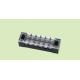 Black barrier terminal block with copper blocks 2 row RDTB15 with clear cover