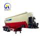 50T Load Capacity 3 Axle Bulk Cement Tank Semi Trailer with Air Bag Inner Fluidized Bed