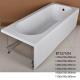 Rectangle Freestanding Jacuzzi Bathtub / Modern Stand Alone Tub 1 Person Capacity