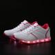 Running Mens Led Shoes Fiber Cloth , Led Glowing Rechargeable Light Up Shoes