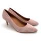 Slip On Womens Pump Heels Leather Material With Stiletto Heel