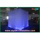 Inflatable Photo Booth Rental Led Light Blue Printing Inflate A Booth Middle For Gathering