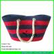 LUDA striped women wheat straw beach bag essentials for summer
