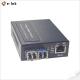 1x10/100BASE-T To 2x100BASE-X SFP Fiber Ethernet Switch Converter With PSU