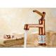 Single Handle Rose Gold Antique Basin Faucet Drinking Water Filter ROVATE