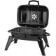 Black Steel Folding Portable Charcoal Fire Pit Barbeque Camping
