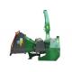 CE Compact Wood Chipper With 4 Cutting Knives 2 Hydraulic Motors Green Shredder