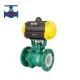 Two Way Flow Pneumatic Flanged Ball Valve With Water Medium Type