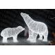 Lighted outdoor christmas polar bear