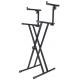 Classical Stage Stand , Black keyboard stand double tier DS006DTH
