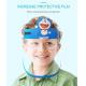 Transparent Protective Kids Child Safety Visor Face Facial Wear Glasses Clear kids face sheild Faceshield with Glasses