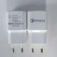 QC3.0 QC2.0  5v 1a  5v 2.1a 5v 3a usb charger  white color usb adapter  for samsung  huawei  mobile phone