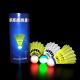 Colorful Flashing Light LED Badminton Shuttlecock Nylon Leaf