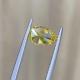 0.53 Carat Pear Shaped VVS2 Lab Created Yellow Diamond Without Setting