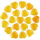 Yellow Aventurine / Topaz Heart Shaped Crystals For Meditation