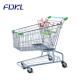 Unfolding Steel Shopping Trolley , Wire Shopping Cart With Wheels