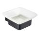 Soap Dish88902-Square Black&Stainless steel 304&Hairline &glass & bathroom Accessories&kitchen,Sanitary Hardware