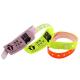 Manufacturer Customizable Solid Color Wristband Waterproof Plastic Vinyl Event Wristbands With Logo Barcode