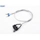 White Auto Electrical Cable Assemblies Twisted PVC Wire With Miniature Switch