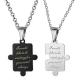 New Fashion Tagor Jewelry 316L Stainless Steel couple Pendant Necklace TYGN241