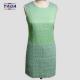 High quality elegant sleeveless green girls a line skirt summer dress 2017 women dresses ladies with lace