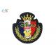 Irregular Shape Embroidered Fabric Patches Color Customized For Clothing Decorative