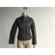 Dark Grey Zip Through Pleather Jacket For Ladies High Fashion LEDO1735