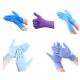Finger Textured Powder Free Nitrile Examination Gloves Customized Weight