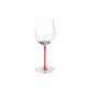 900ml Electroplating Pinot Noir Lead Free Crystal Wine Glasses with Colored Stem