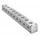 CNC Aluminum Hydraulic Manifold Block AL 2014 2 Station Tapping And CNC Milling