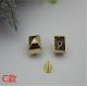 High end handbag decorative accessories gold 12 mm leather studs rivets with screws