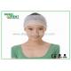 Comfortable Elastic Female Disposable use Headbands White Non-woven material