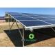 Anodized Aluminum Ground Mount Solar Racking Systems With CE Certificate