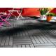 DIY Graden Wood plastic composite Decking Tiles , High Plasticity Outdoor Floor Decking Tiles For Decoration