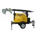 Trail mobile emergency generator light tower 4 x 400w metal halide lights