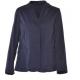 Nice Shape Navy Ladies Formal Blazers ,  Plus Size Formal Jackets With Buttons In Sleeve