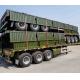 60 T Flatbed Semi Trailer 3 axle for bulk goods or container transporting