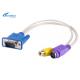 PC LAPTOP VGA D SUB Cable S-Video 3 RCA Composite AV TV Out Converter Adapter