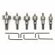 Silver Finished 6Pcs HSS 6542 Hole Saw Kit For Stainless Steel Cutting