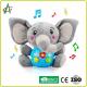 23.9cm Cuddle Stuffed Animals , OEM Talking Elephant Plush Toy With Music
