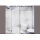 Anti Impact Decorative Frosted Glass / Frosted Security Glass For Bathroom Door Panel