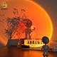 Astronaut Sunset Light Atmosphere Light Photo Background Nightlight Space Robot Projection Light