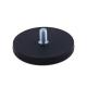 LFYGY Disc Shape Customized Rubber Coated Magnets NdFeB Rubber Pot Magnet with Screw Threaded