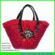LUDA luxury straw handbags spannish style seagrass straw tote bag