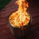 18 Inch Stainless Steel Smokeless Fire Pit BBQ , 33cm Bonfire Backyard Fire Pit