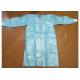 Single Use  Blue Isolation Gowns / Medline Isolation Gowns Anti Bacterial