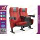 ISO Certification Padding Armrest Theatre Seating Chairs Flame Retardant Fabric