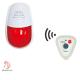wireless alarm system call button pager and light sound device