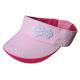 Washed Twill Sun Visor Women's Hats , Wrap Around Womens Visor Sun Hats With Hook And Loop